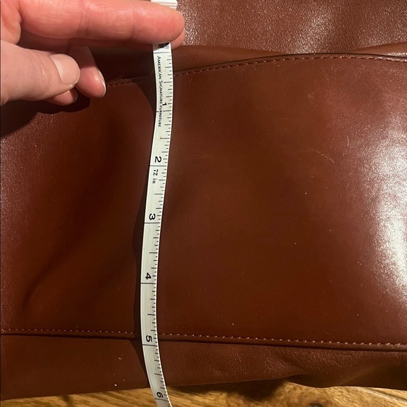 Saddle-color Coach Crossbody Bucket - Picture 13 of 14